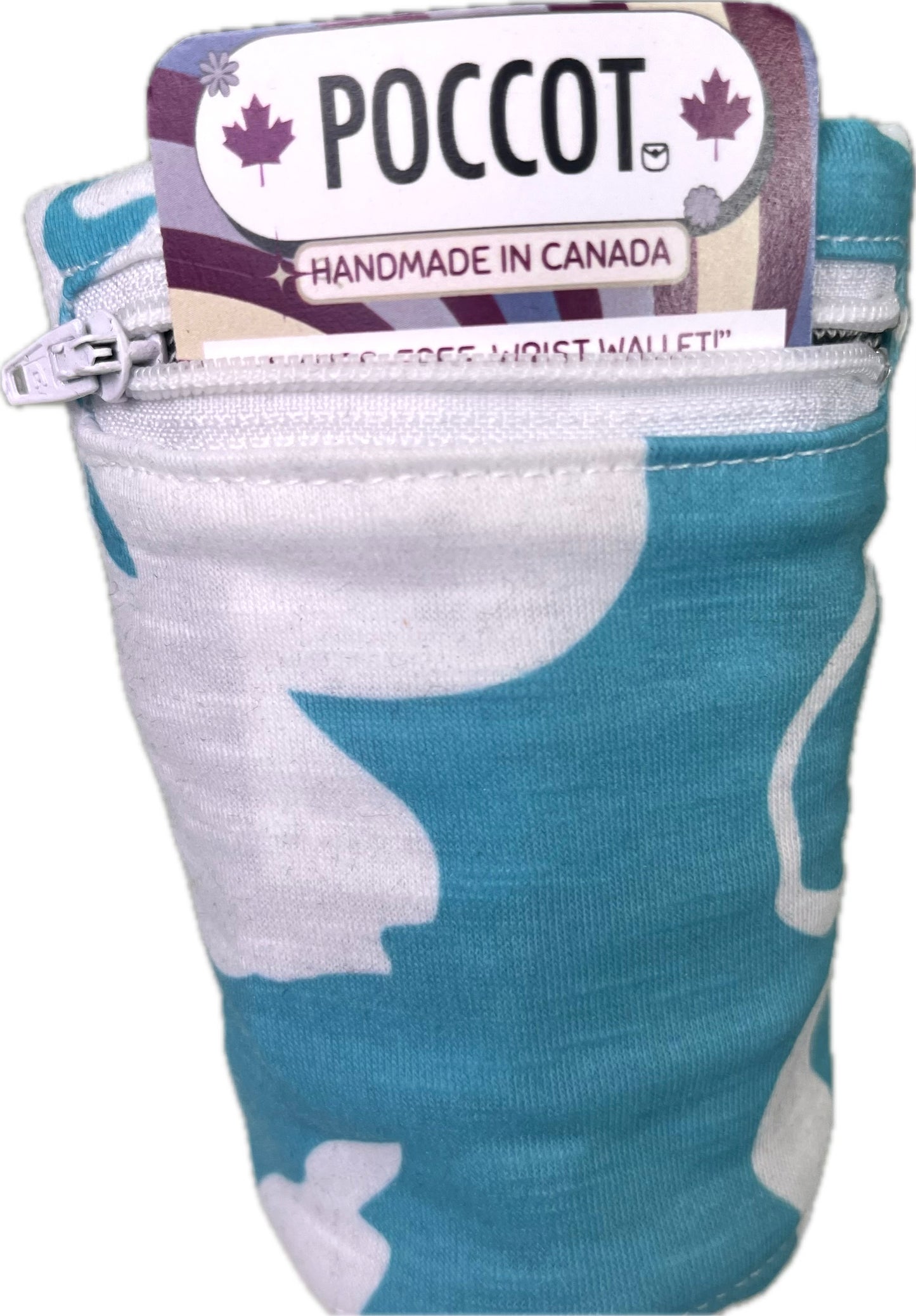 Teal White Floral
